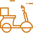 Icono moto de mensajeria